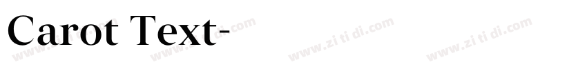 Carot Text字体转换 Carot Text字体转换
